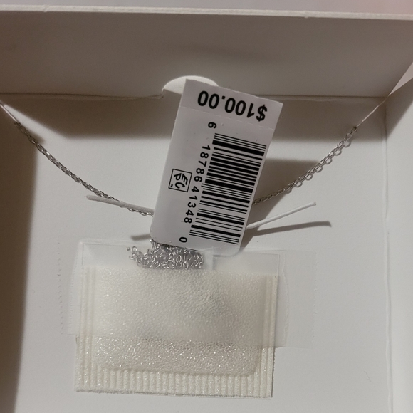 Diamond Music Note Treble Clef Necklace - Picture 2 of 2